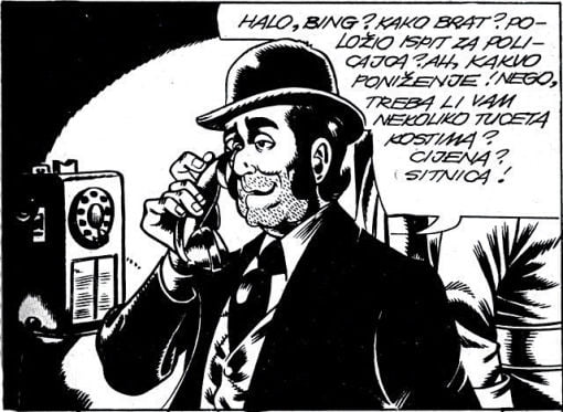 Halo Bing, kako brat? Položio ispit za policajca?